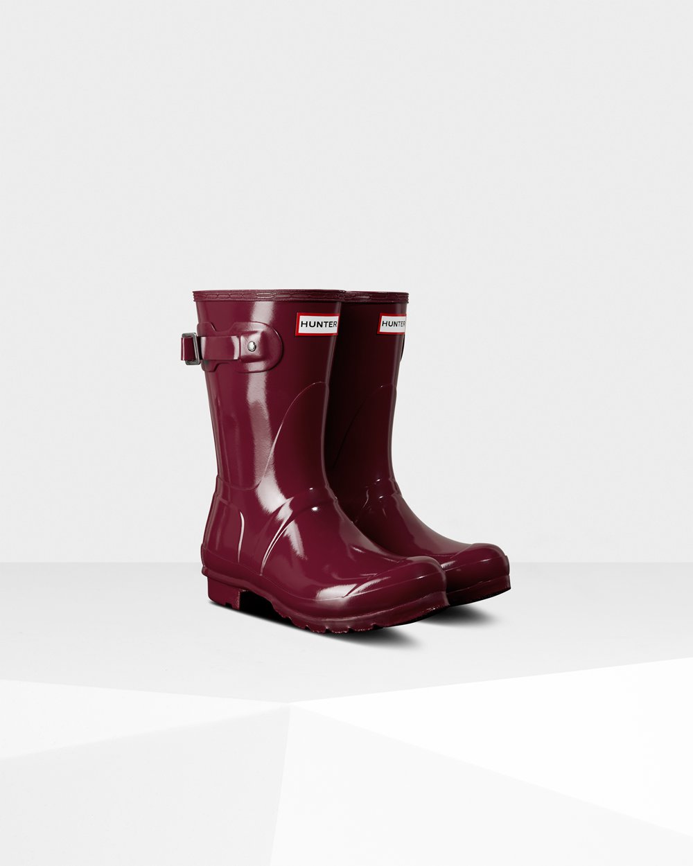 Galochas Curtas Hunter Feminina Vermelhas - Original Gloss - 20GADNFBY